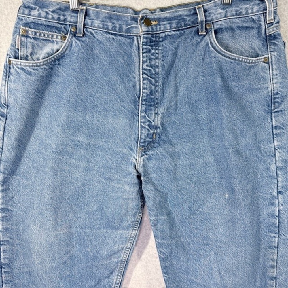Carhartt Men's Light Wash Denim Jeans Relaxed Fit Size 42x32 - Picture 3 of 13